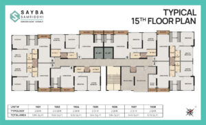 Typical 15th Floor Plan