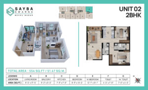 Unit 02 - 2 BHK